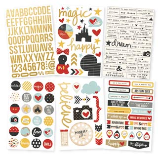 Simple Stories Say Cheese II Gold Foil Stickers 