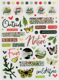 49 And Market Vintage Artistry Naturalist Epoxy Stickers Wishing Bubbles