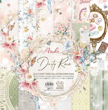 Asuka Studios Dusty Rose 12x12 Paper Pad