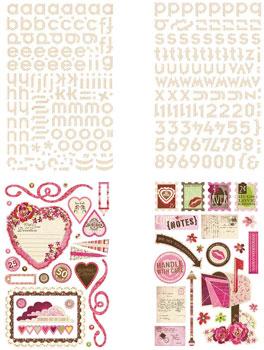 BasicGrey Kissing Booth Chipboard Shapes & Alphas