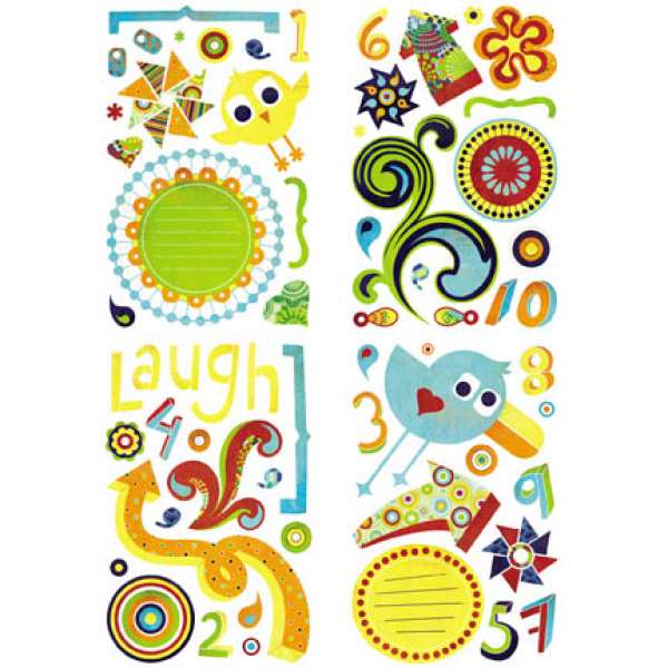BasicGrey Lime Rickey Chip Sticker Shapes