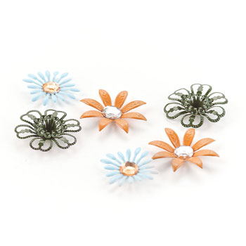 Basic Grey Picadilly Metal Flowers