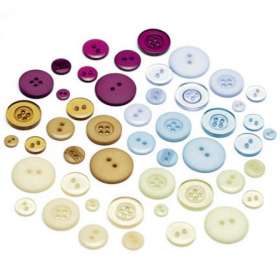 BasicGrey Wisteria Buttons