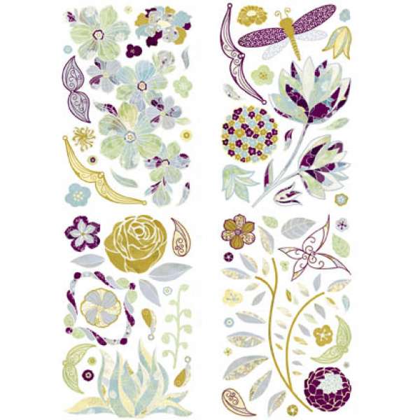 BasicGrey Wisteria Chip Sticker Shapes