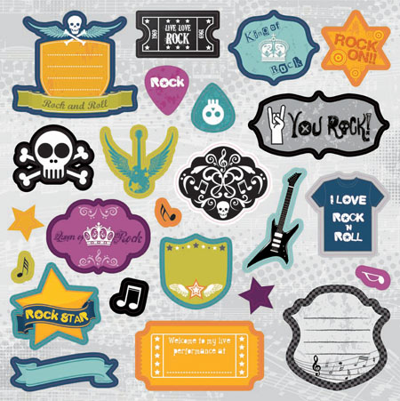 Best Creation Rock Star Expressions Chipboard