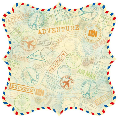 Best Creation Travel Forever Stamp It Airmail Die Cut