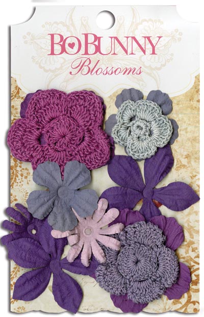 Bo Bunny Blossoms Plum Purple Bouquet