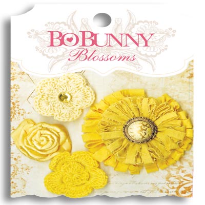 Bo Bunny Blossoms Buttercup Dahlia