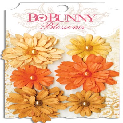 Bo Bunny Blossoms Harvest Orange Daisy