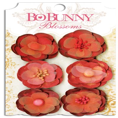 Bo Bunny Blossoms Wildberry Pansy