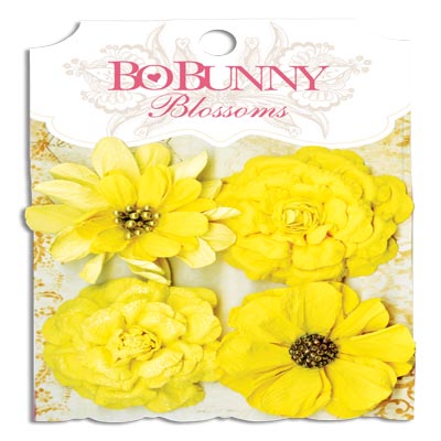 Bo Bunny Blossoms Buttercup Zinnia