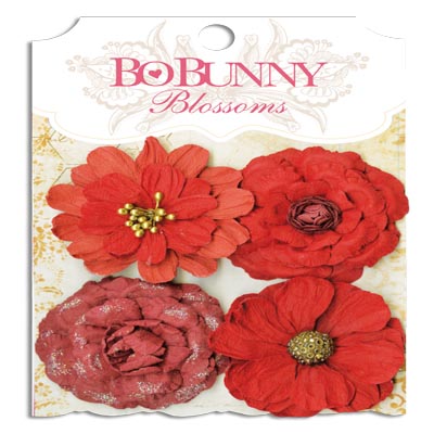 Bo Bunny Blossoms Wildberry Zinnia