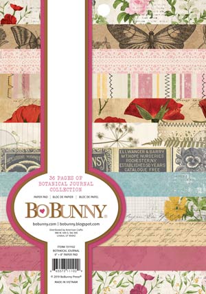 Bo Bunny Botanical Journal 6x8 Paper Pad