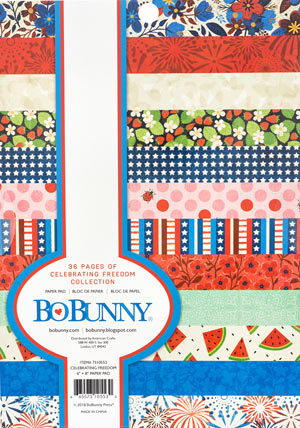 Bo Bunny Celebrating Freedom 6x8 Paper Pad