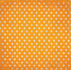 Bo Bunny Double Dot Chevron Orange Citrus