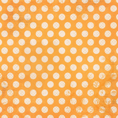 Bo Bunny Double Dot Damask Orange Citrus