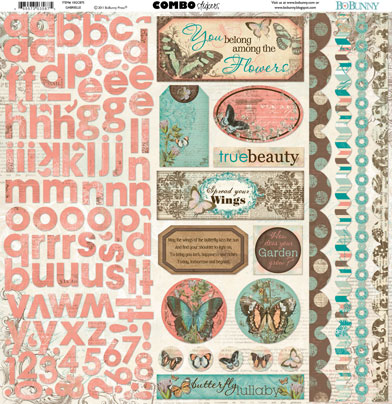 Bo Bunny Gabrielle Combo Stickers