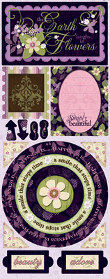 Bo Bunny Jazmyne Simply Beautiful Cardstock Stickers