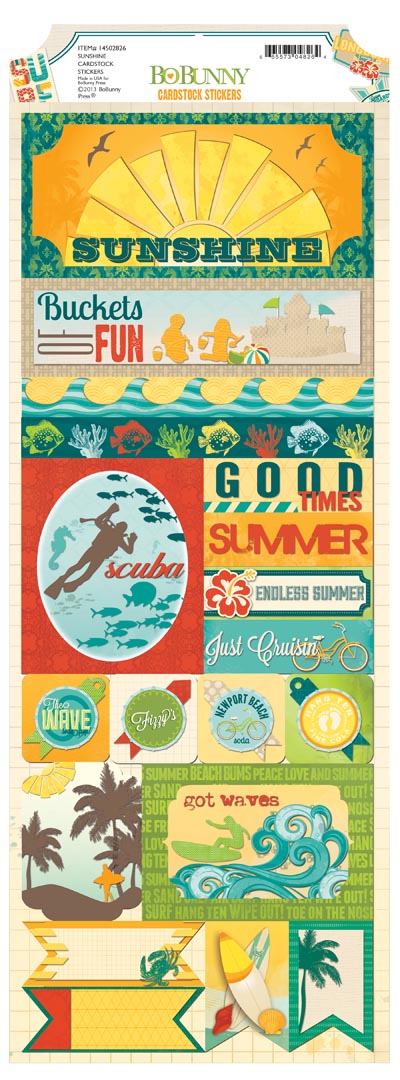 Bo Bunny Key Lime Sunshine CS Sticker
