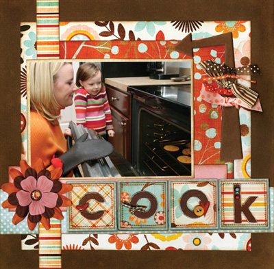 Bo Bunny Kitchen Spice layout kitchen cook