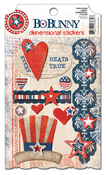 Bo Bunny Liberty Dimensional Stickers