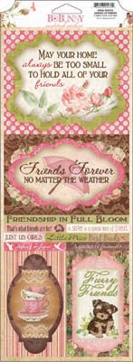 Bo Bunny Little Miss Garden Of Friends CS Sticker