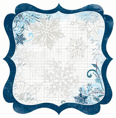 Bo Bunny Midnight Frost Snowdrift Die Cut