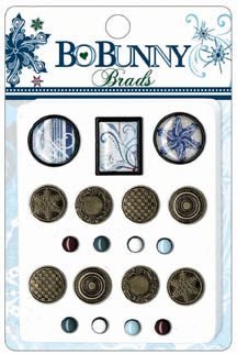 Bo Bunny Midnight Frost Brads