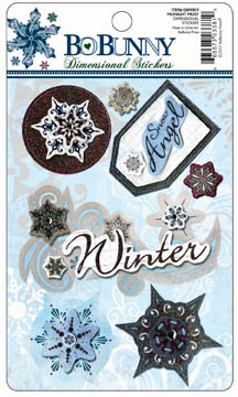 Bo Bunny Midnight Frost Dimensional Stickers