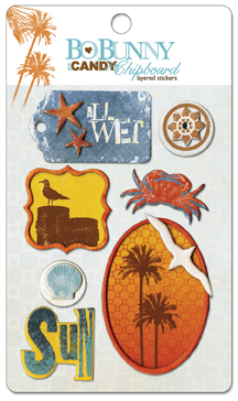 Bo Bunny Paradise iCandy Chipboard