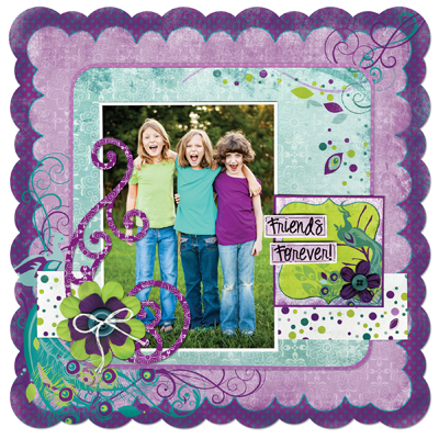 Bo Bunny Peacock Lane Layout