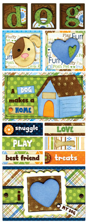Bo Bunny Pet Shop Love My Dog CS Sticker