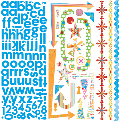 Bo Bunny Popsicle Combo Stickers