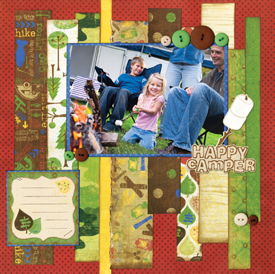 Bo Bunny Roughin It Strips Layout
