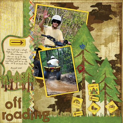 Bo Bunny Roughin It Off Roading Layout