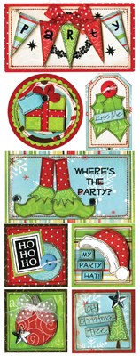 Bo Bunny Tis The Season Makin Merry Cardstock Sticker