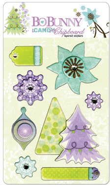 Bo Bunny Winter Joy iCandy Chipboard