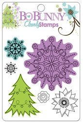 Bo Bunny Winter Joy Clearly Stamp