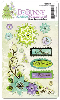 Bo Bunny Winter Joy iCandy Dimensional Sticker