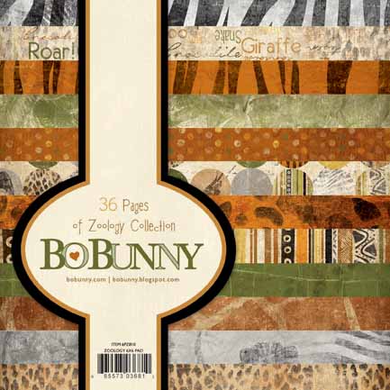 Bo Bunny Zoology 6" Paper Pad