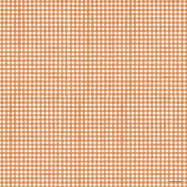Cookbookin Homemade Halloween Orange Gingham