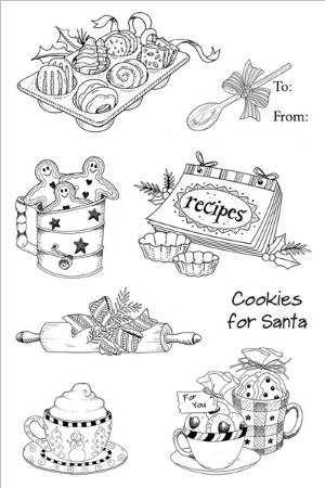 Cookbookin Sugar & Spice Clear Stamp
