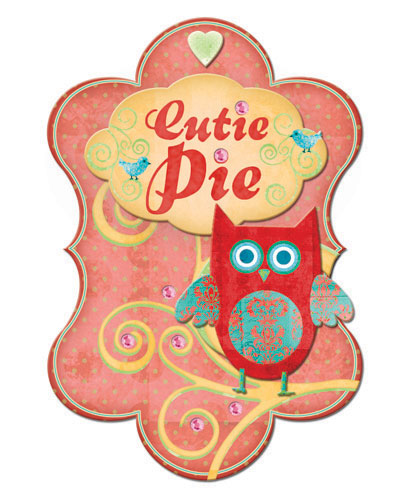 Creative Imaginations Boho Baby Girl Layered Chipboard
