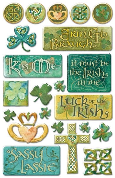 Creative Imaginations Emerald Isle Epoxy Sticker