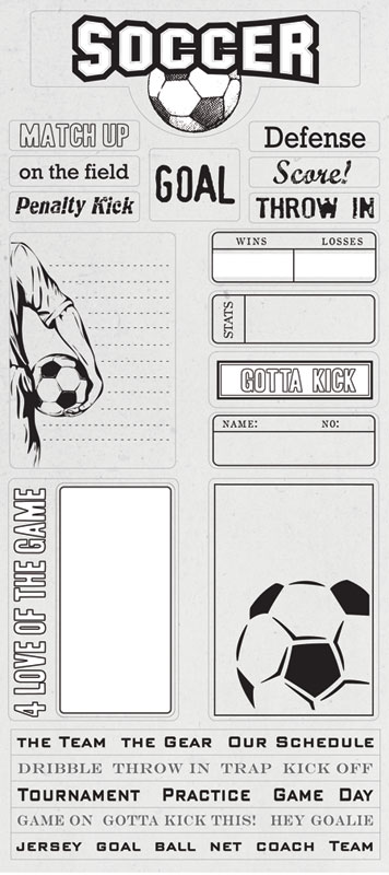 Creative Imaginations Goal Soccer Jumbo Sticker