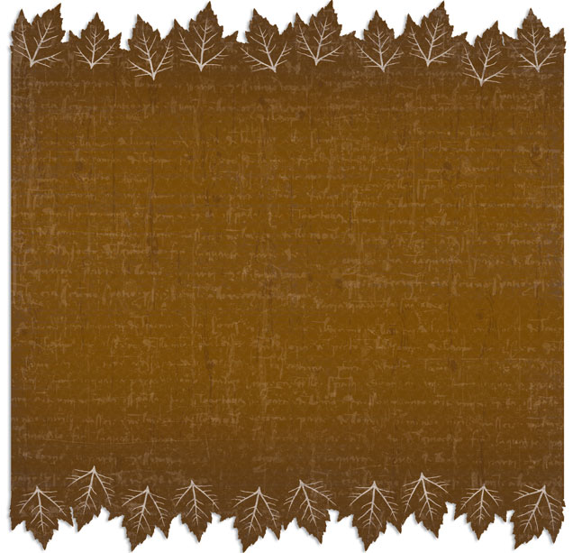 Creative Imaginations Harvest Moon Brown Leaf Die-Cut Paper