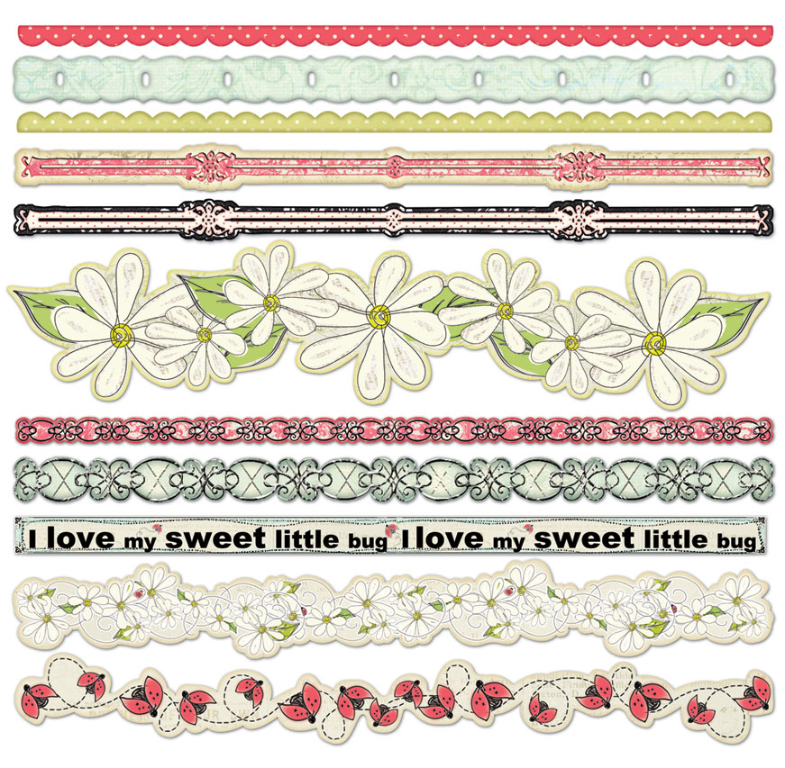 Creative Imaginations Loolah Cardstock Borders
