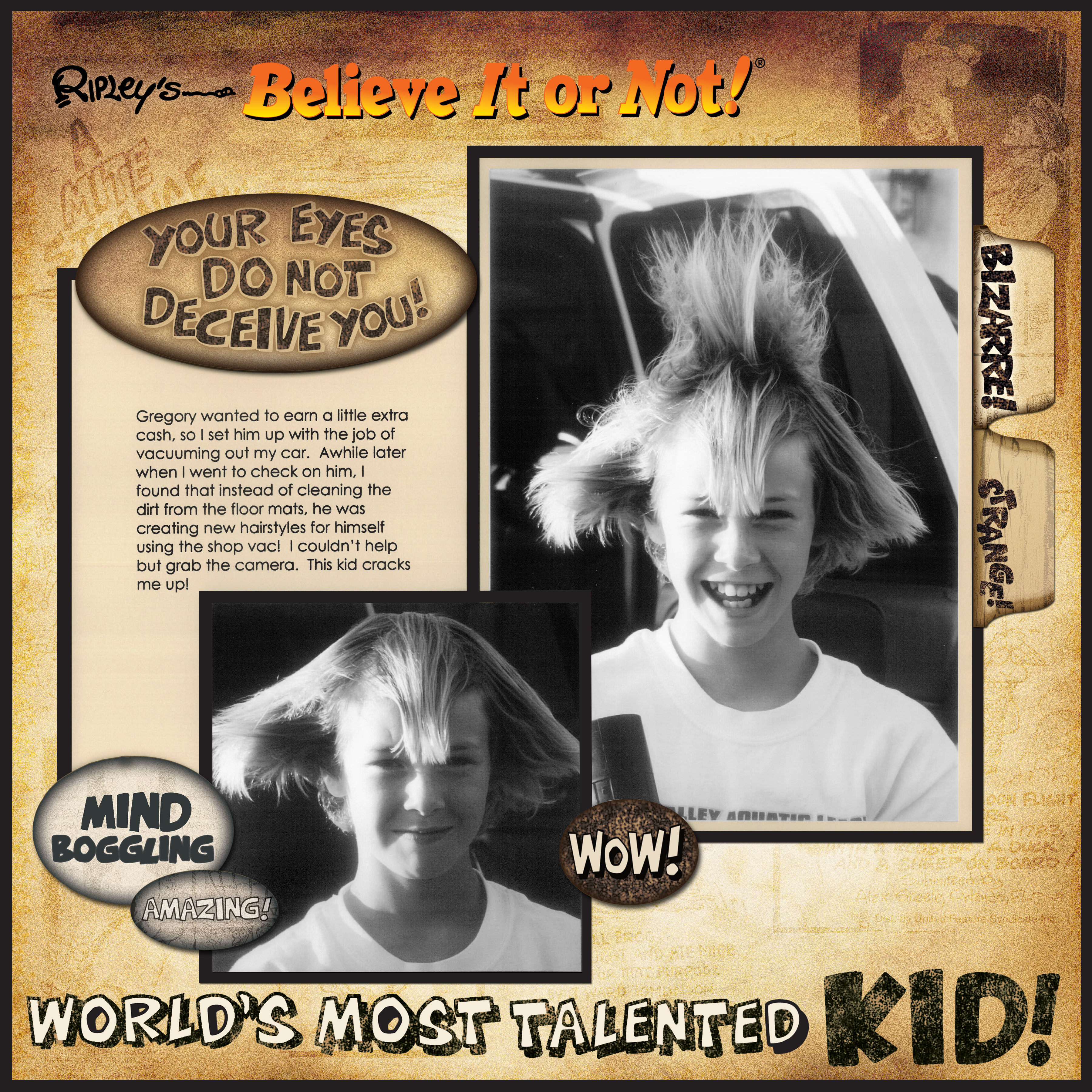 Creative Imaginations Ripleys Believe It Or Not Kid Layout