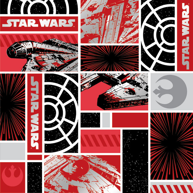 Creative Imaginations Star Wars Millenium Falcon Foil Paper