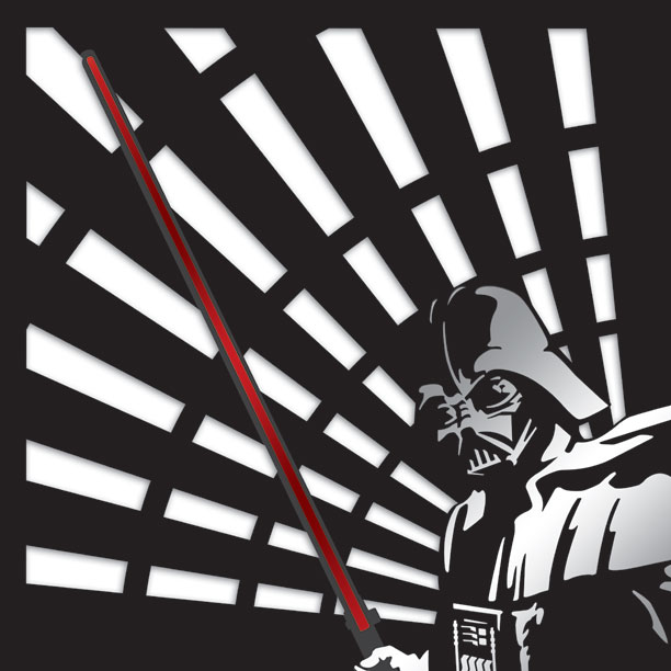 Creative Imaginations Star Wars Black Armor Die Cut